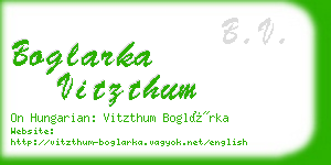 boglarka vitzthum business card